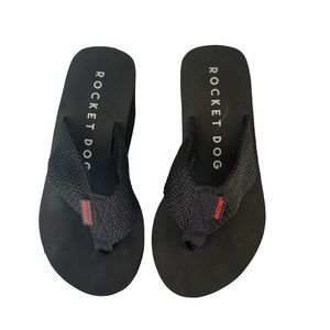 Rocket Dog Women's Sz 8 Crush Platform Flip Flop Sandal Wedge Chunky 90s Y2K